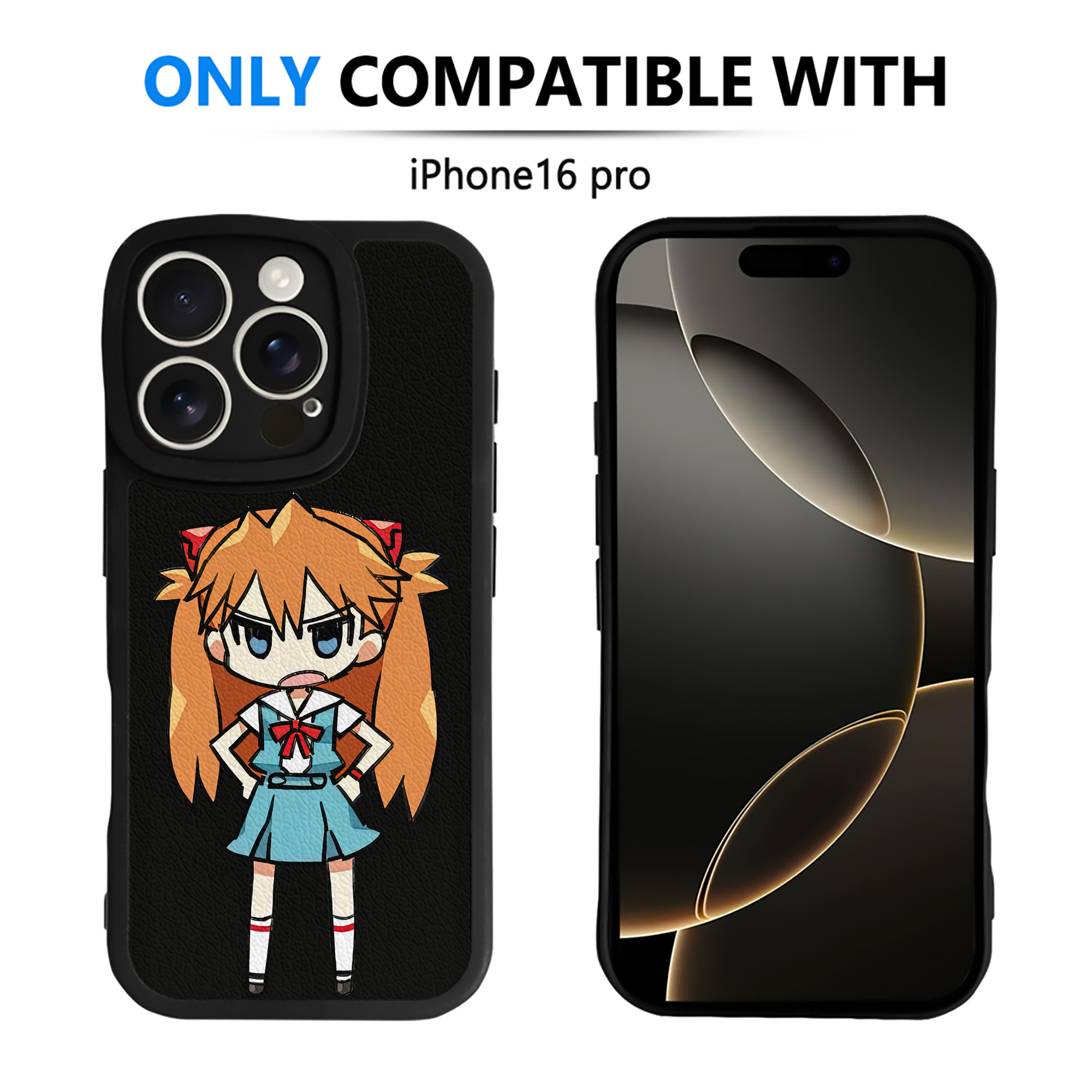 （画像用） EVA 新世紀エヴァンゲリオン 【iPhone 16シリーズ対応】シリコンスマホケース（レザー調） 材質：シリコン